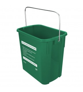 CUBETA CON IMPRESIÓN LIMPIADOR/DETERGENTE 3.8 LITROS VERDE 8342VD