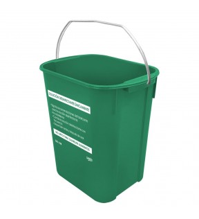 CUBETA 19L CON IMPRESION SOLUCION LIMPIEZA VERDE 8355VD