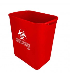 CESTO JUMBO SIN ASAS ROJO CON IMPRESIÓN 8581RPBI