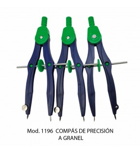 COMPAS PRECISION PLASTICO A GRANEL AZUL 1196