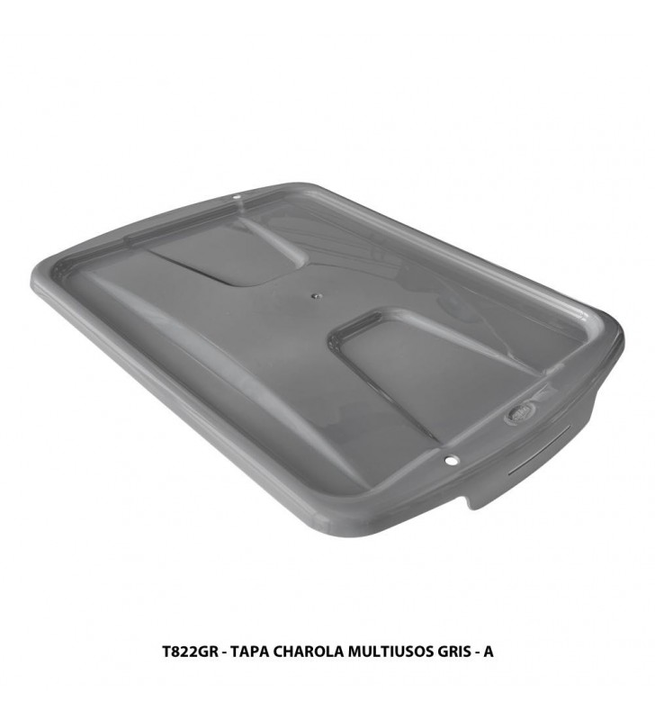 TAPA CHAROLA MULTIUSOS GRIS T822GR