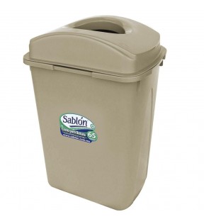CESTO 65 LITROS CON TAPA ELIPTICA CAPUCHINO 8368CP