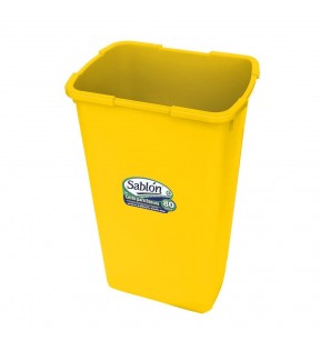 CESTO 80 LITROS SIN TAPA AMARILLO 8483AM
