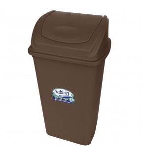 CESTO 80 LITROS CON TAPA BALANCIN FRONTAL CAFE 8410CA