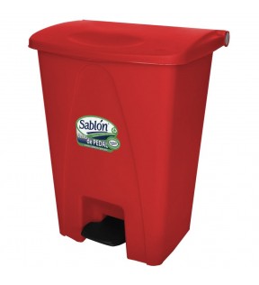 CESTO DE PEDAL 80 LITROS ROJO 8549RJ