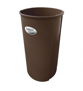 CESTO REDONDO 80 LITROS SIN TAPA CAFE 8260CA