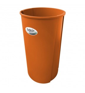 CESTO REDONDO 80 LITROS SIN TAPA NARANJA 8261NA