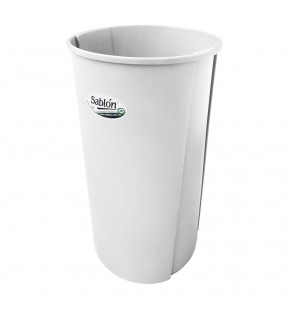 CESTO REDONDO 80 LITROS SIN TAPA BLANCO 8262BL