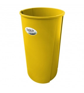 CESTO REDONDO 80 LITROS SIN TAPA AMARILLO 8263AM