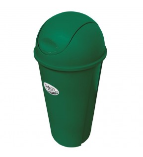 CESTO REDONDO 80 LITROS CON TAPA BALANCIN CURVO VERDE 8506VD