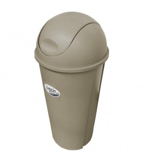 CESTO REDONDO 80 LITROS CON TAPA BALANCIN CURVO CAPUCHINO 8508CP