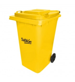 CESTO 240 LITROS AMARILLO CON TAPA AMARILLA SIN PEDAL 8923AM