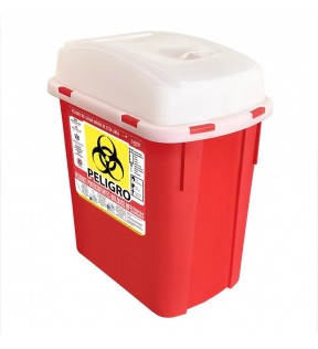 CESTO 4L RESIDUOS PUNZOCORTANTES ROJO 8208RPBI