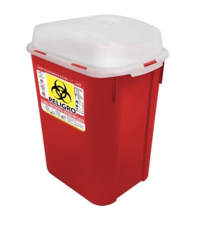 CESTO 20L RESIDUOS PUNZOCORTANTES ROJO 8223RPBI